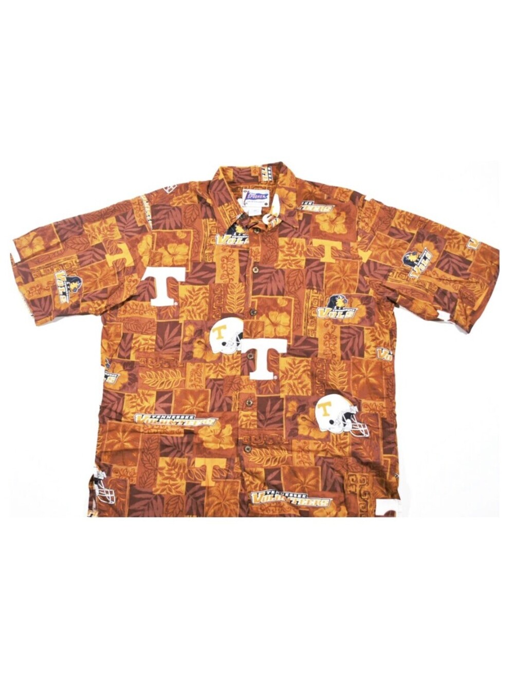 Vintage Tennessee Volunteers Reyn Spooner Hawaiian NCAA Button Shirt Size Small